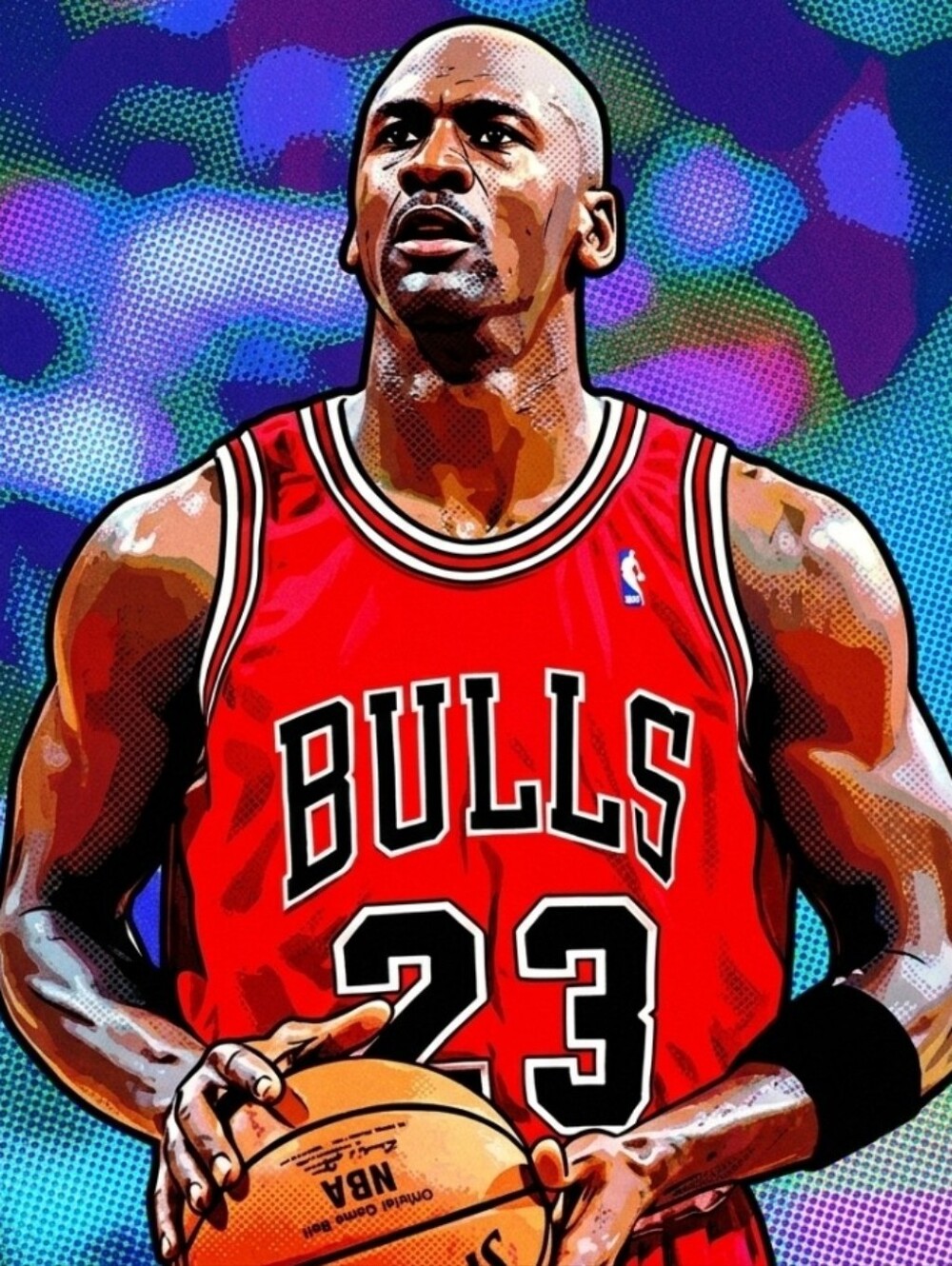 MICHAEL JORDAN BULLS RETRO 8.5x11 ULTRA PREMIUM GLOSSY COLOR ART POSTER SET!🤩
